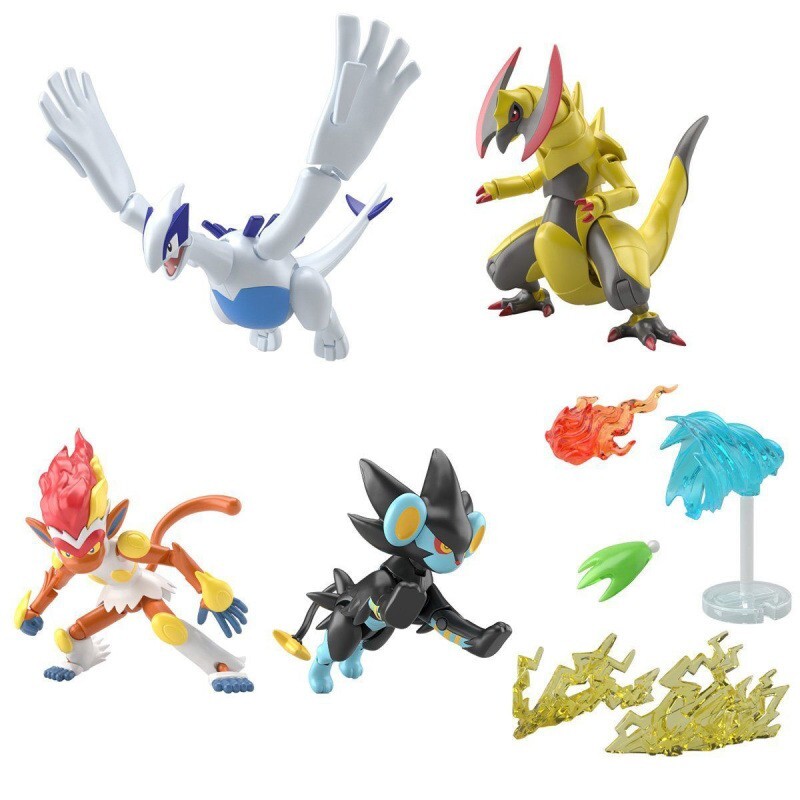 Bandai Pokemon Shodo Vol.6 Set of 5 Pics Figures & Accessories New