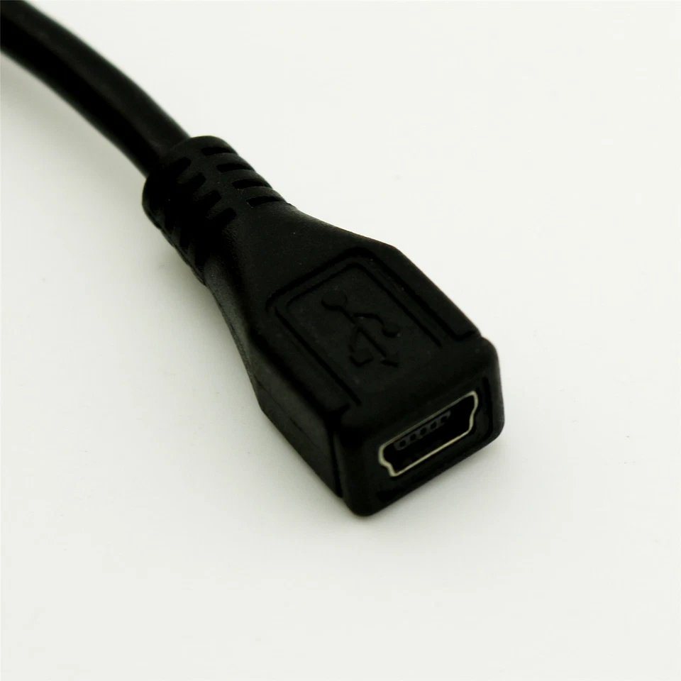 USB 2.0 Mini B 5-Pin Female to Micro Male Data Charger Converter Adapter Cable - Image 4 of 4