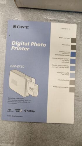 Sony Drucker DPP-EX50 Bildstation Digital Thermo High Speed Fotodrucker - Bild 3 von 18