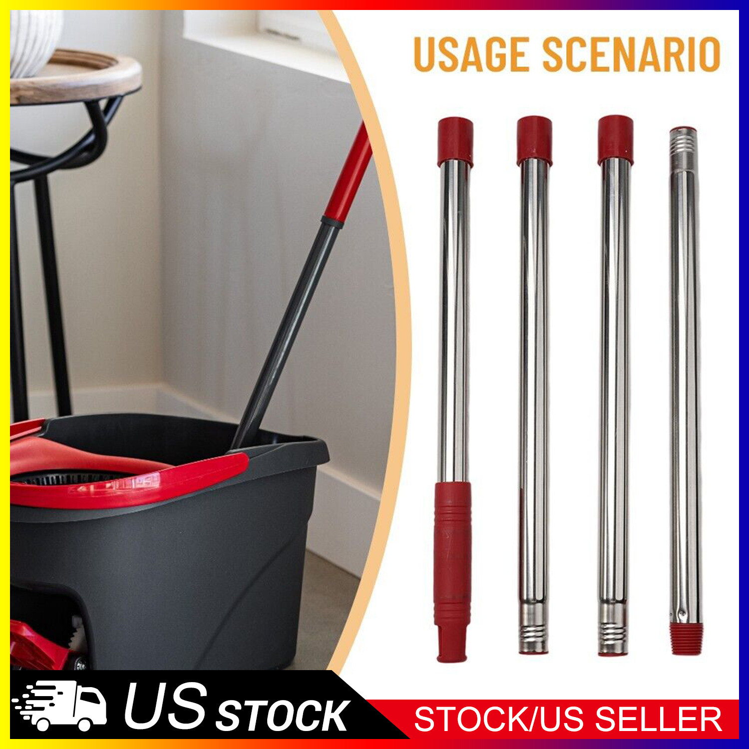O-Cedar EasyWring Rotary Spin Mop Telescopic Handle Replacement for Efficient Cleaning