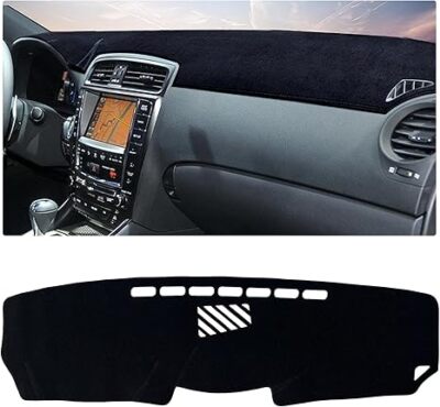 Black Dashboard Cover Pad Dashmat Dash Mat Black for Lexus IS 250 350 2006-2013