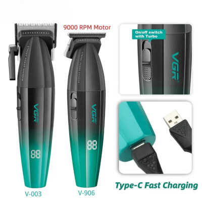 Hair Clipper Cordless Hair Trimmer Professional Hair Cutting Electric 9000 Rpm