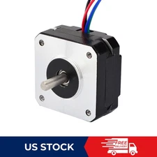STEPPERONLINE 0.9deg Nema 17 Stepper Motor 15.6oz.in 1.2A 42x21mm CNC 3D Printer