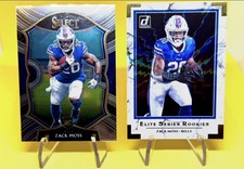 Zack Moss RC 2020 Panini Select Concourse Level + Donruss Elite #69 Bills 