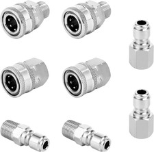 3/8 Inch Quick Connect Fittings, Pressure Washer Quick Connect Kit, Stainless St