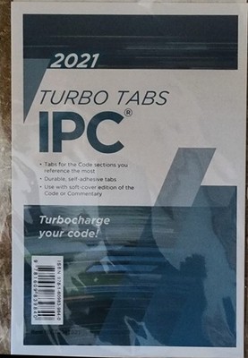 2021 International Plumbing Code Turbo Tabs for soft cover, ISBN 9781609839840