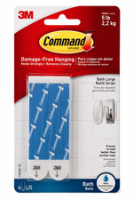 3M Command Hanging Strips, Holds Strongly 5 LB, 4 Pack 2.25 per strip