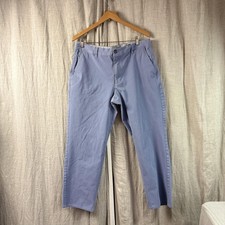 Bonobos Chino Pants Mens 36x28 Blue Straight Fit Stretch Business Casual