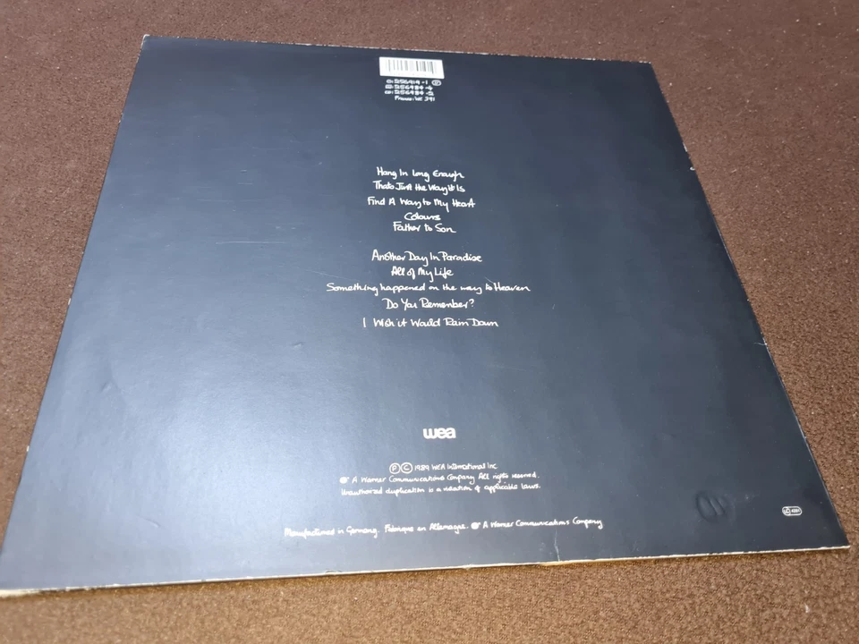 Phil Collins But Seriously 1989 WEA Platte Vinyl LP Genesis Another Day Sehr Gut - Bild 2 von 4