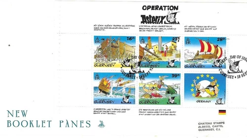 Guernsey Comm/FDC -  Operation Asterix - 1992- (GUE201)