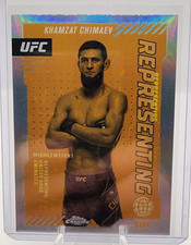 2024 Topps Chrome UFC Representing Insert of Khamzat Chimaev!!! Short Print!!