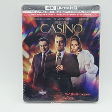 Casino 30th Anniversary Edition  Steelbook  New 4K UHD Blu-ray Ltd Ed, Wit