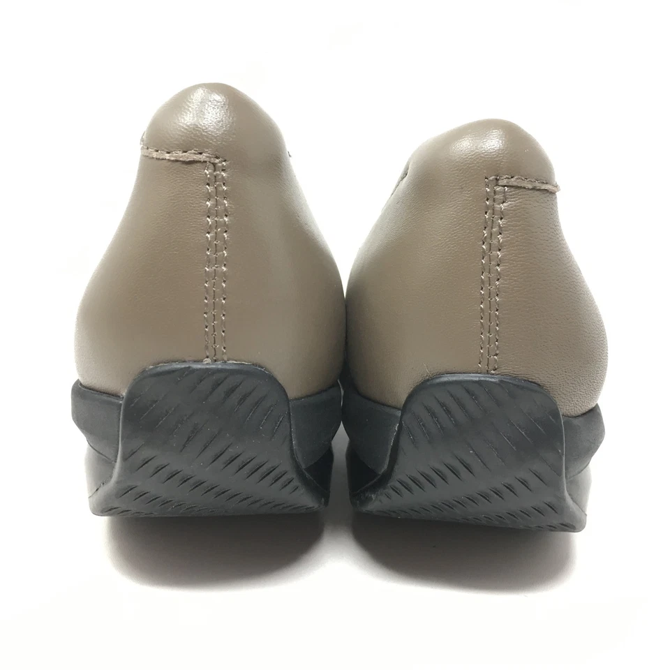 MBT Harper Loafers Shoes Womens Size 7-7.5 US 38 EU Gray Leather Slip On Wedge - Image 3 of 4