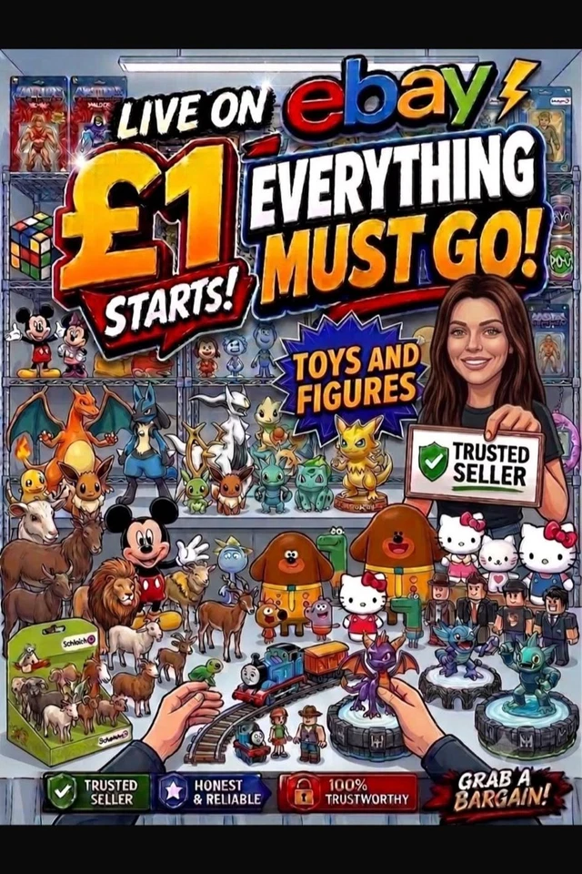 Toys and Figures - £1 Starts - Disney Pokemon Skylanders Schleich & More