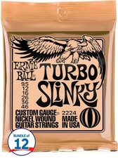 Ernie Ball 2224 Turbo Slinky Nickel Wound Electric Guitar Strings - .0095-.046