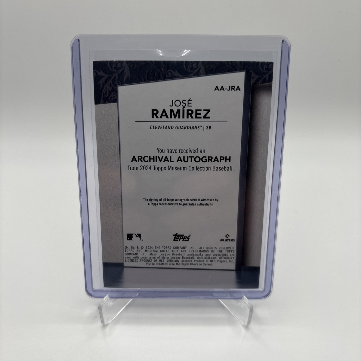 2024 Topps Museum Collection Auto #16/50 José Ramírez Cleveland 