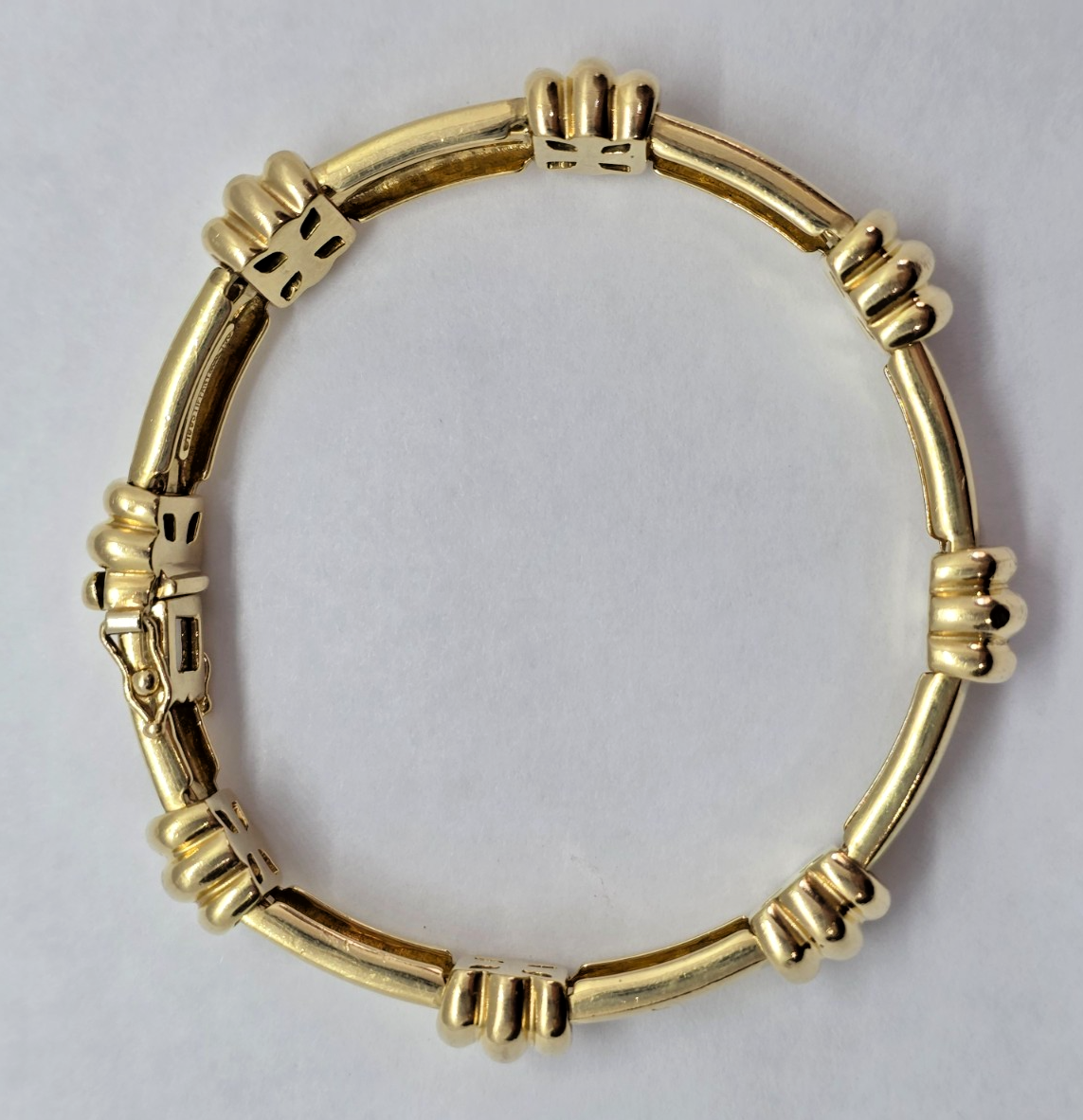 Tiffany & Co. Vintage 1995 Atlas 18K Gold Link Bracelet, 41g, Rare