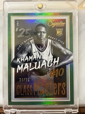 2025-26 Panini Signature Series Khaman Maluach Class Masters RC Green 14/15 SP