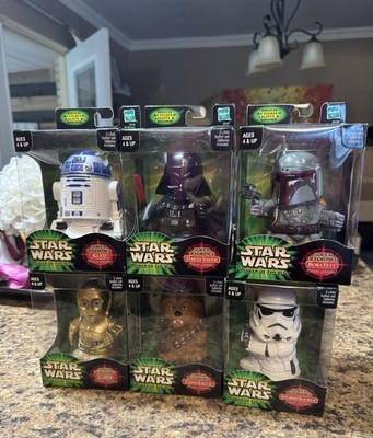 2001 Hasbro Star Wars Power Of Jedi Super Deformed From Japan Figure Lot Of 6