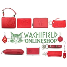 WACHIFIELD Dayan Red Coin Purse Card Holder Pen Case Multi Key etc. JAPAN NEW