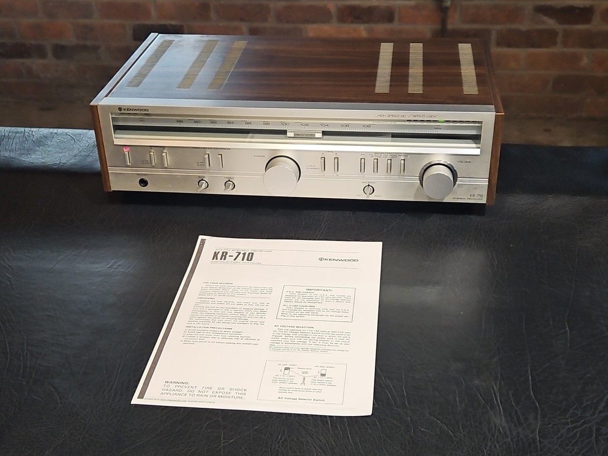 SEE VIDEO** Kenwood KR-710 Stereo Receiver High-Speed DC Servo AM