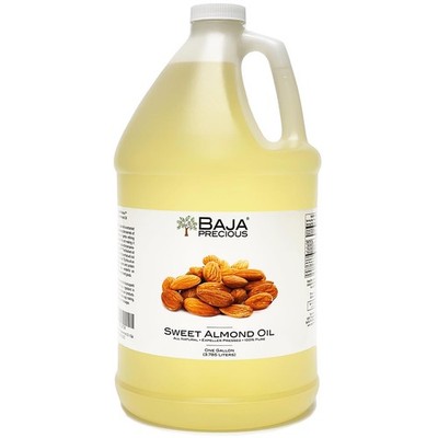 Baja Precious - Sweet Almond Oil, 100% Pure, 1 Gallon Jug - Food Grade Perfect