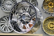 New Set 4 Forgiato 26x12 6x5.5 Chevy Gmc Billet Polished Wheels Forged Fuel