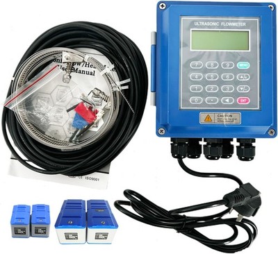 Clamp on Ultrasonic Flow Meter with TM-1 and TL-1 Transducers 2x5m Signal Cable