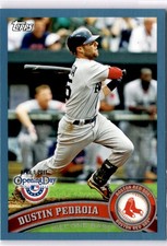 2011 Topps Opening Day #192 Dustin Pedroia Blue (B)