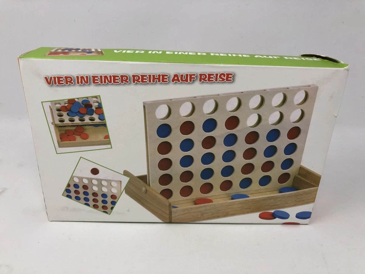 JXADVOK - Conecta 4 Juego De Mesa Clásico, 4 En Línea De Viaje, Juguete Educativo Y Estratégico Para Niños +3 Años, Portátil Y Plegable, Regalo Para Familia Y Amigos