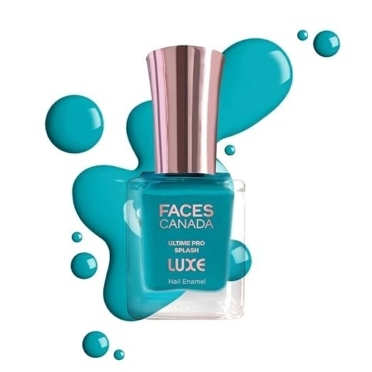 FACESCANADA Ultime Pro Splash Luxe Nail Enamel - Teal Seal (L30), 12ml | Glossy