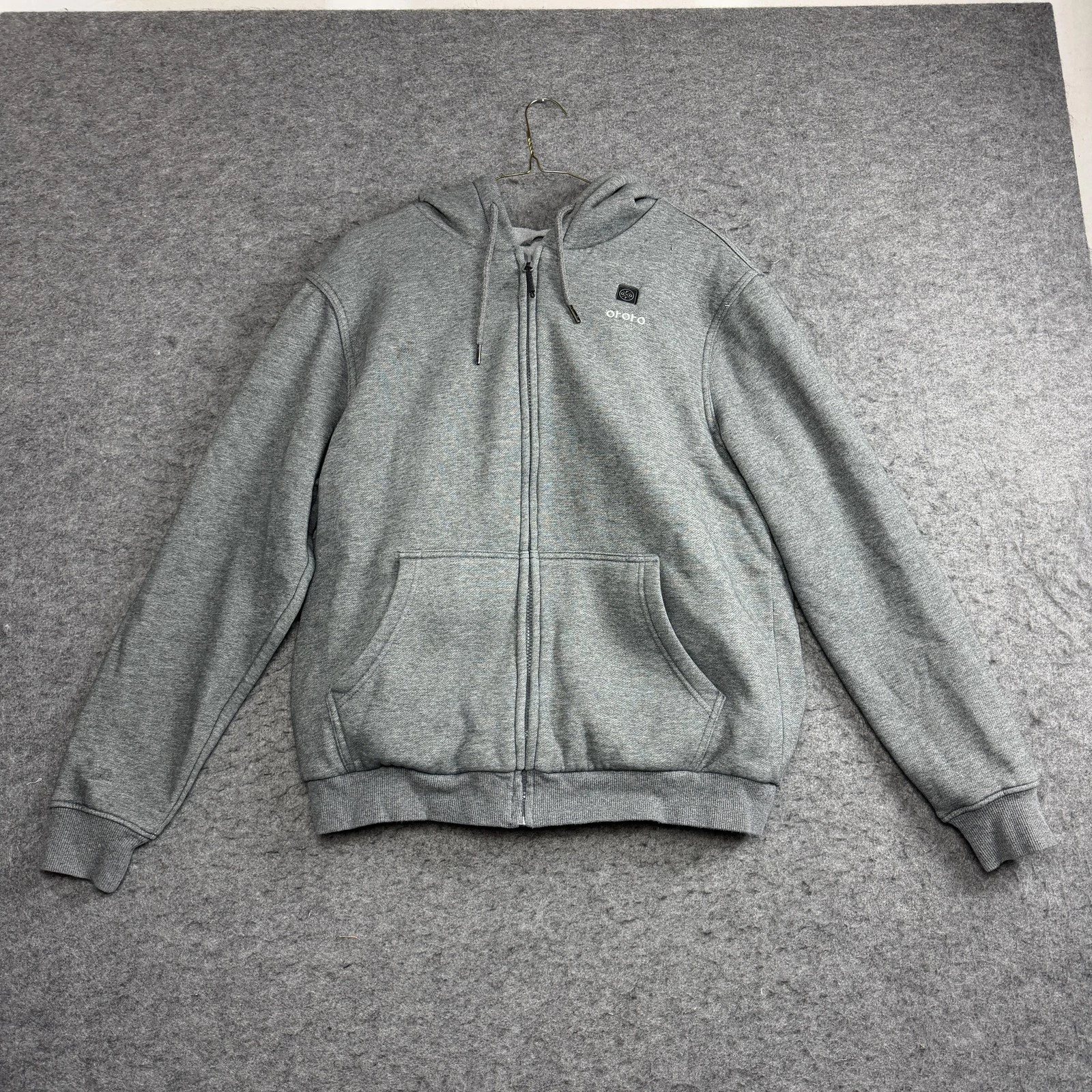 ORORO Mens Dual Control Heated Jacket Heated Hoodie, Size S, Gray, Full Zip
Opens in a new window or