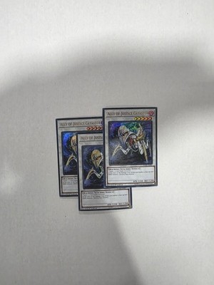 3x Ally of Justice Catastor Yu-Gi-Oh! DUDE-EN007 1st Ultra Rare PLAYSET NM