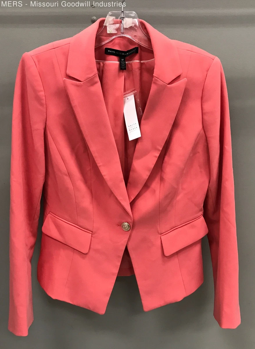 Blazer White House Black Market - Rose Framboise - Taille 2P (Petite) - Occasion TB état