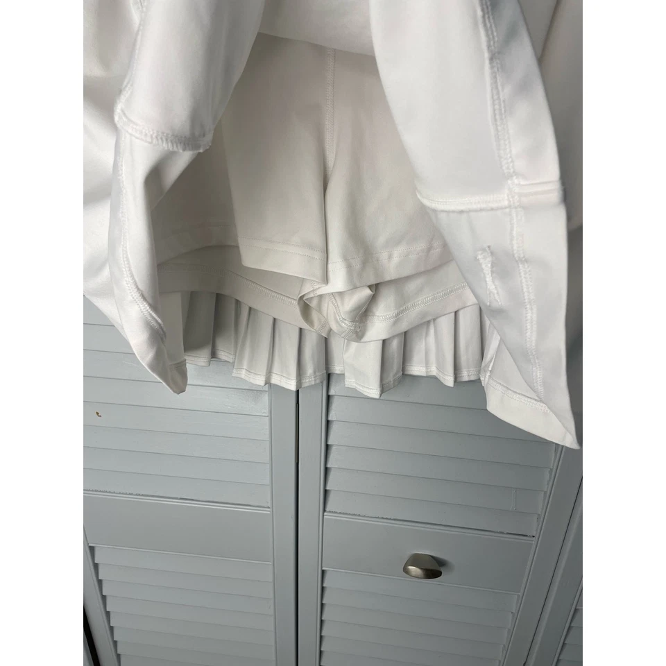 Slazenger Golf Skort Blanco Plisado Trasero Cremallera Bolsillos Mujer Talla XL Foto 3 de 4