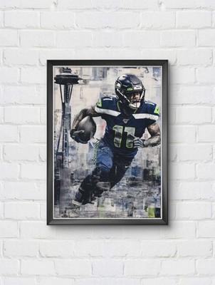 Jaxon Smith-Njigba Seattle Seahawks Football Poster Kunstdruck Wand Bild Print