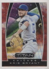 2019 Panini Chronicles Titan Ruby Wave Prizm 105/199 Kris Bryant #11 s3g