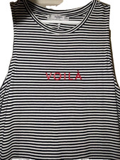 Mango "Voila" sleeveless ankle length striped dress S/XS 4th July!