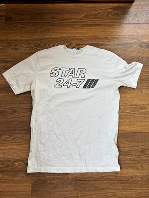 Dsquared2 Herren T-Shirt 24-7 Star weiß Größe XL