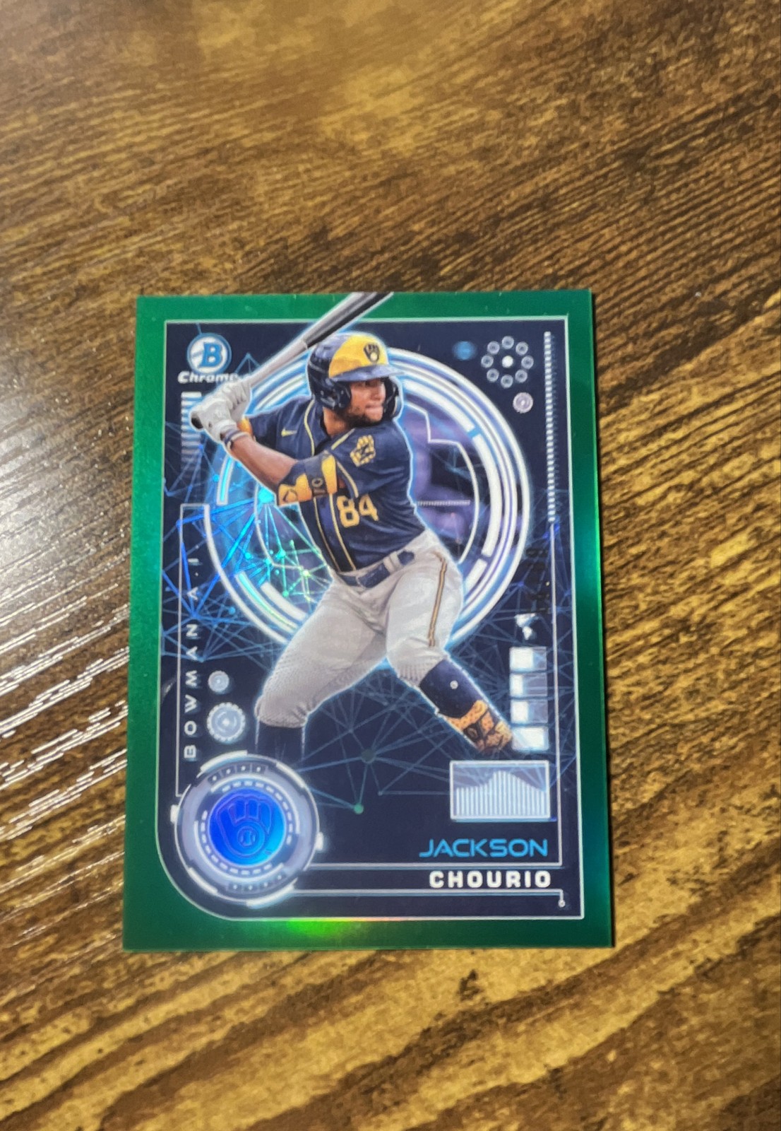 2024 Bowman - Bowman Ai Jackson Chourio #BAI-16 Green Refractor /99 (RC)