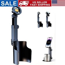 Adjustable Car Cup Holder Phone Mount, 2 in 1 Universal Cup Holder Phone Mount