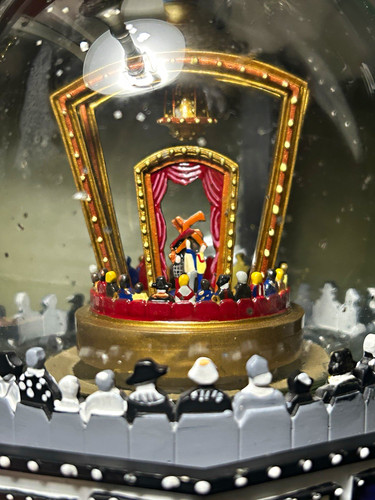 2014 Broadway Theater Marquee Snow Globe Free Standing Glass/Plastic