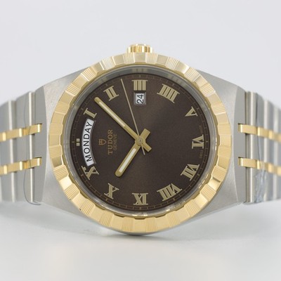 Tudor Royal 41mm Chocolate Dial Steel & Yellow Gold M28603-0007 | eBay