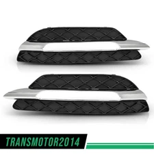 Fit For 12-15 Mercedes-Benz C250 C300 C350 Pair Daytime Running Light Cover L&R