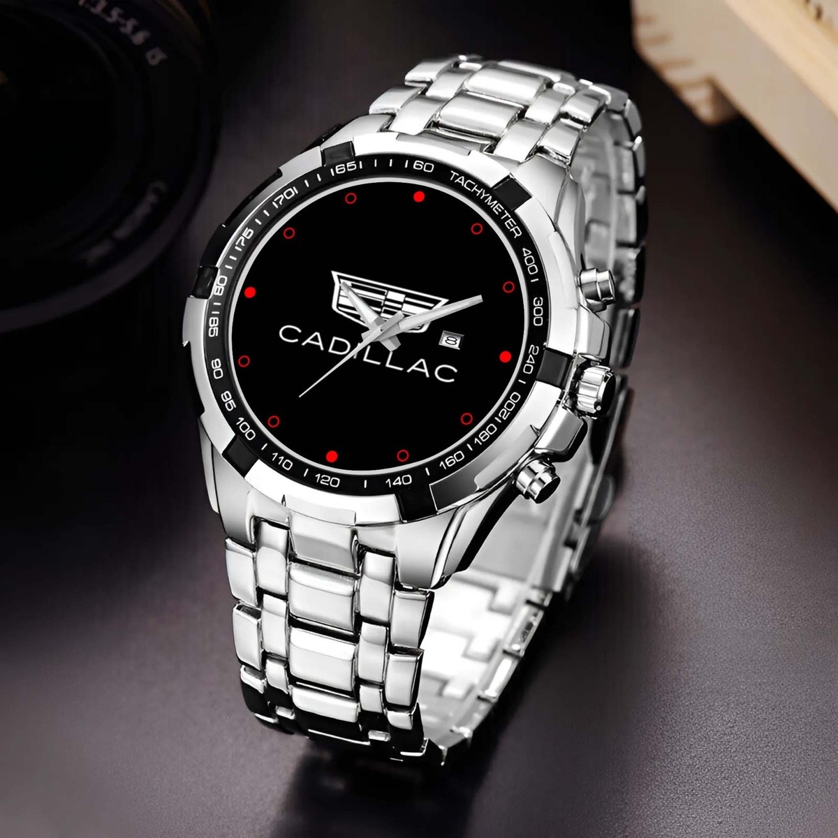 New Cadillac Logo Men's Alloy Quartz Watch | eBay