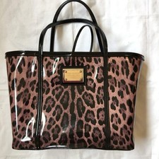 Dolce&Gabbana Dolce & Gabbana Tote Bag Leopard Print Purple Used Limited Edition