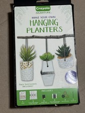 Crayola DIY Hanging Planter Kit, Personalized Planter, Unique Gifts for Mom/kids