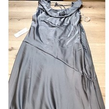 Azazie Rylina Maxi Dress Dusty Blue Size 20 New With Tags