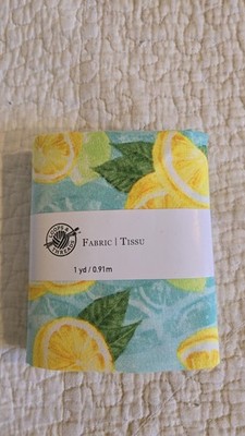 One Yard Loop and Threads Cut Lemons novelty FABRIC 100% COTTON