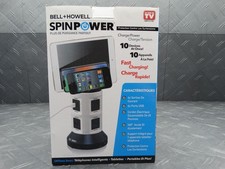 Bell Howell 4-Outlets / 6 USB Spin Power The Ultimate Smart Charging Station